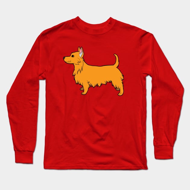 Australian Terrier Long Sleeve T-Shirt by Adastumae